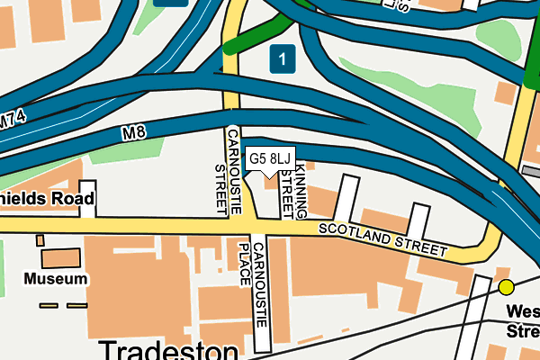 G5 8LJ map - OS OpenMap – Local (Ordnance Survey)