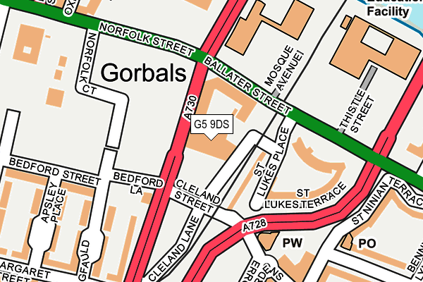 G5 9DS map - OS OpenMap – Local (Ordnance Survey) G5 9DS map - OS OpenMap – Local (Ordnance Survey)