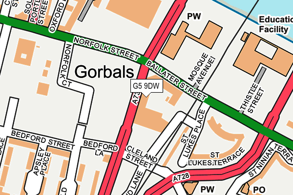 G5 9DW map - OS OpenMap – Local (Ordnance Survey) G5 9DW map - OS OpenMap – Local (Ordnance Survey)