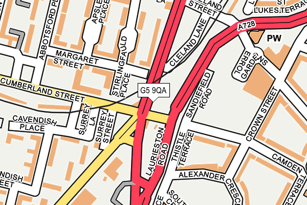 G5 9QA map - OS OpenMap – Local (Ordnance Survey) G5 9QA map - OS OpenMap – Local (Ordnance Survey)