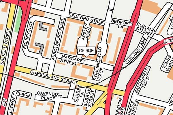 G5 9QE map - OS OpenMap – Local (Ordnance Survey) G5 9QE map - OS OpenMap – Local (Ordnance Survey)