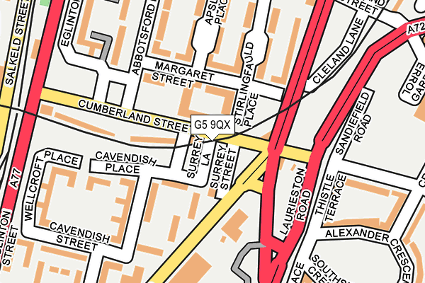 G5 9QX map - OS OpenMap – Local (Ordnance Survey) G5 9QX map - OS OpenMap – Local (Ordnance Survey)