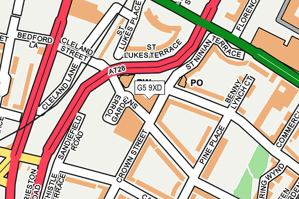 G5 9XD map - OS OpenMap – Local (Ordnance Survey) G5 9XD map - OS OpenMap – Local (Ordnance Survey)