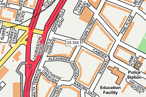 G5 9XS map - OS OpenMap – Local (Ordnance Survey) G5 9XS map - OS OpenMap – Local (Ordnance Survey)