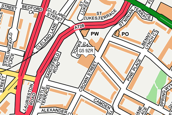 G5 9ZR map - OS OpenMap – Local (Ordnance Survey) G5 9ZR map - OS OpenMap – Local (Ordnance Survey)