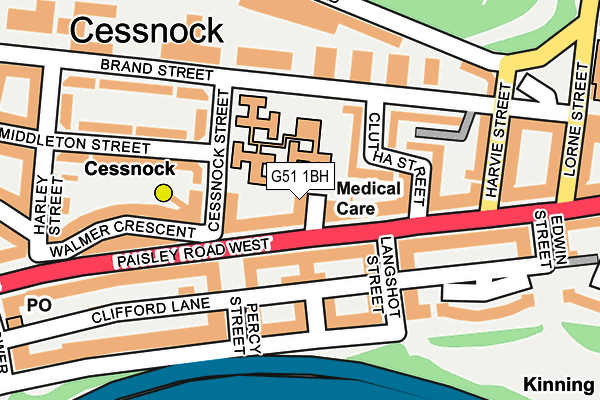 G51 1BH map - OS OpenMap – Local (Ordnance Survey) G51 1BH map - OS OpenMap – Local (Ordnance Survey)