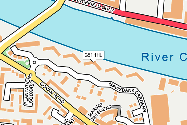 G51 1HL map - OS OpenMap – Local (Ordnance Survey) G51 1HL map - OS OpenMap – Local (Ordnance Survey)