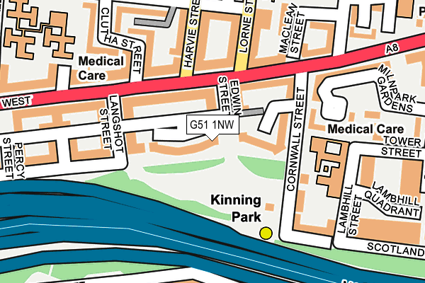 G51 1NW map - OS OpenMap – Local (Ordnance Survey) G51 1NW map - OS OpenMap – Local (Ordnance Survey)