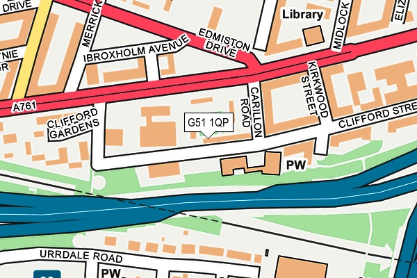 G51 1QP map - OS OpenMap – Local (Ordnance Survey)