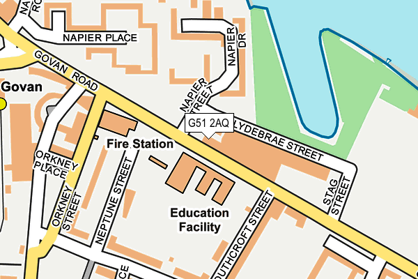 G51 2AQ map - OS OpenMap – Local (Ordnance Survey) G51 2AQ map - OS OpenMap – Local (Ordnance Survey)