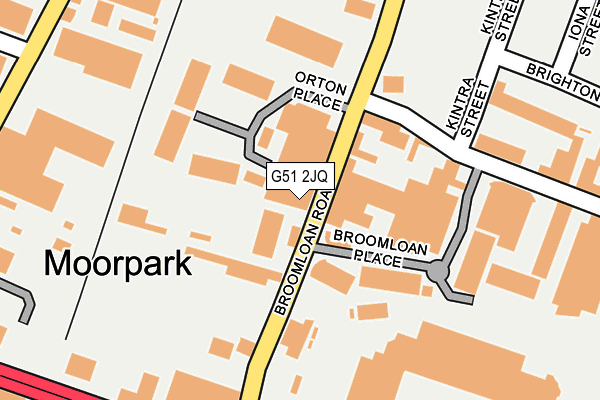 G51 2JQ map - OS OpenMap – Local (Ordnance Survey) G51 2JQ map - OS OpenMap – Local (Ordnance Survey)