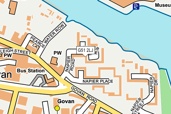 G51 2LJ map - OS OpenMap – Local (Ordnance Survey) G51 2LJ map - OS OpenMap – Local (Ordnance Survey)