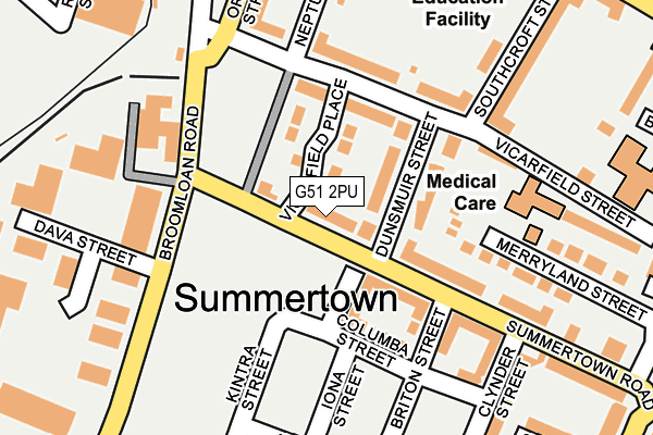 G51 2PU map - OS OpenMap – Local (Ordnance Survey) G51 2PU map - OS OpenMap – Local (Ordnance Survey)