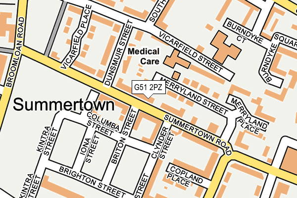 G51 2PZ map - OS OpenMap – Local (Ordnance Survey) G51 2PZ map - OS OpenMap – Local (Ordnance Survey)