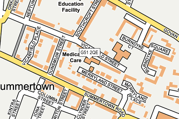 G51 2QE map - OS OpenMap – Local (Ordnance Survey) G51 2QE map - OS OpenMap – Local (Ordnance Survey)