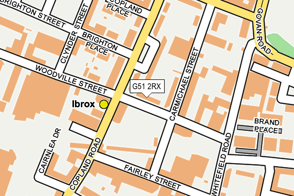 G51 2RX map - OS OpenMap – Local (Ordnance Survey)