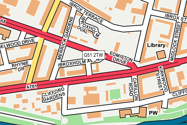 G51 2TW map - OS OpenMap – Local (Ordnance Survey) G51 2TW map - OS OpenMap – Local (Ordnance Survey)