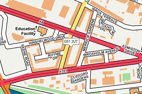 G51 2UT map - OS OpenMap – Local (Ordnance Survey) G51 2UT map - OS OpenMap – Local (Ordnance Survey)