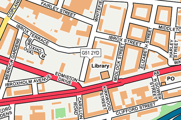 G51 2YD map - OS OpenMap – Local (Ordnance Survey) G51 2YD map - OS OpenMap – Local (Ordnance Survey)