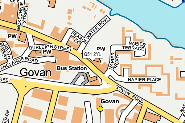 G51 2YL map - OS OpenMap – Local (Ordnance Survey) G51 2YL map - OS OpenMap – Local (Ordnance Survey)