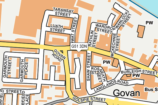 G51 3DN map - OS OpenMap – Local (Ordnance Survey) G51 3DN map - OS OpenMap – Local (Ordnance Survey)