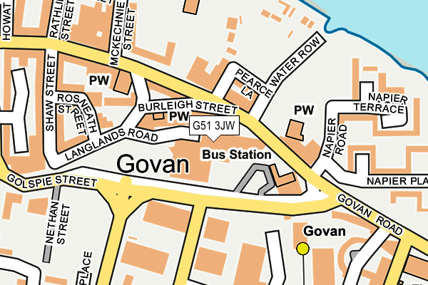 G51 3JW map - OS OpenMap – Local (Ordnance Survey) G51 3JW map - OS OpenMap – Local (Ordnance Survey)