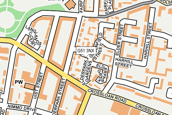 G51 3NX map - OS OpenMap – Local (Ordnance Survey) G51 3NX map - OS OpenMap – Local (Ordnance Survey)