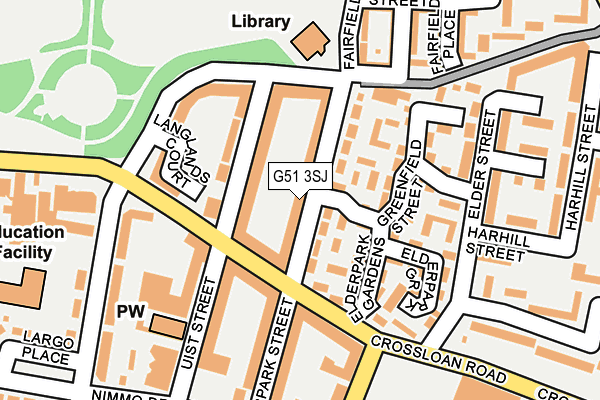 G51 3SJ map - OS OpenMap – Local (Ordnance Survey) G51 3SJ map - OS OpenMap – Local (Ordnance Survey)