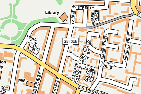 G51 3UB map - OS OpenMap – Local (Ordnance Survey) G51 3UB map - OS OpenMap – Local (Ordnance Survey)