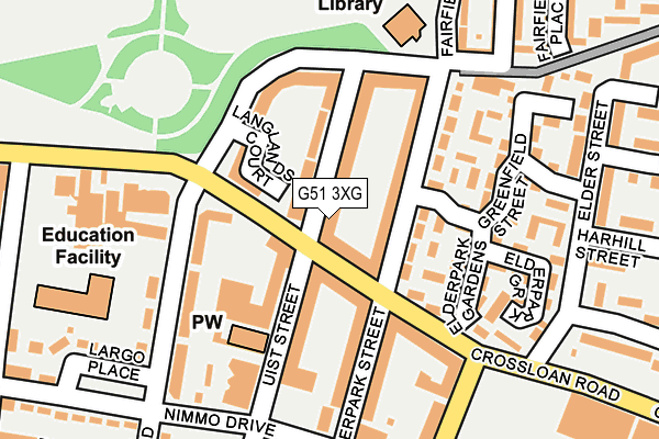 G51 3XG map - OS OpenMap – Local (Ordnance Survey) G51 3XG map - OS OpenMap – Local (Ordnance Survey)