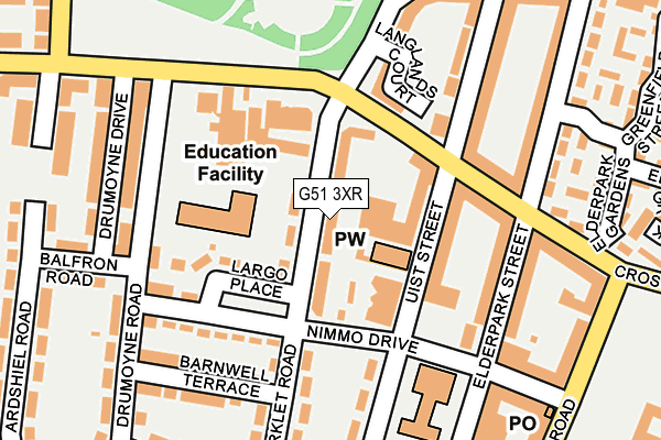 G51 3XR map - OS OpenMap – Local (Ordnance Survey) G51 3XR map - OS OpenMap – Local (Ordnance Survey)