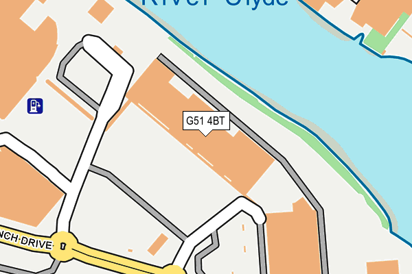 G51 4BT map - OS OpenMap – Local (Ordnance Survey) G51 4BT map - OS OpenMap – Local (Ordnance Survey)