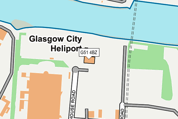 G51 4BZ map - OS OpenMap – Local (Ordnance Survey) G51 4BZ map - OS OpenMap – Local (Ordnance Survey)