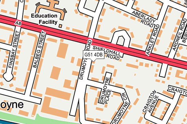 G51 4DB map - OS OpenMap – Local (Ordnance Survey) G51 4DB map - OS OpenMap – Local (Ordnance Survey)