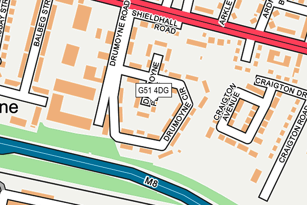 G51 4DG map - OS OpenMap – Local (Ordnance Survey) G51 4DG map - OS OpenMap – Local (Ordnance Survey)