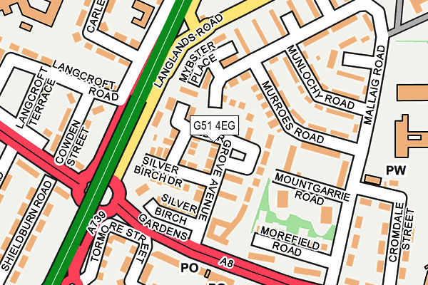 G51 4EG map - OS OpenMap – Local (Ordnance Survey) G51 4EG map - OS OpenMap – Local (Ordnance Survey)