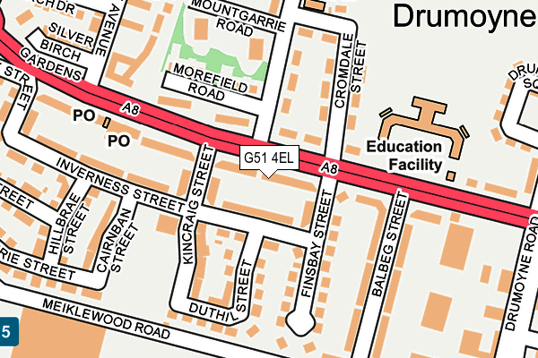G51 4EL map - OS OpenMap – Local (Ordnance Survey) G51 4EL map - OS OpenMap – Local (Ordnance Survey)