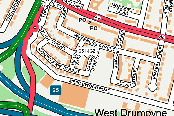 G51 4GZ map - OS OpenMap – Local (Ordnance Survey) G51 4GZ map - OS OpenMap – Local (Ordnance Survey)