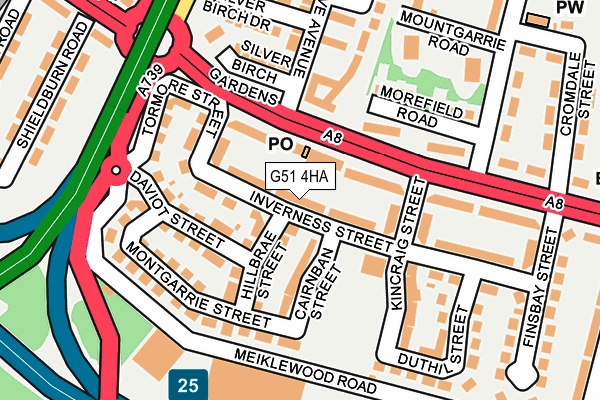 G51 4HA map - OS OpenMap – Local (Ordnance Survey) G51 4HA map - OS OpenMap – Local (Ordnance Survey)