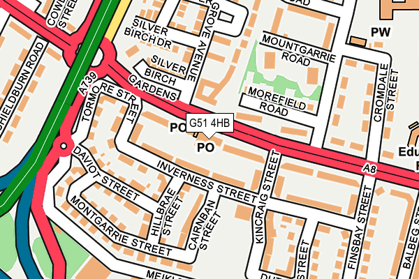 G51 4HB map - OS OpenMap – Local (Ordnance Survey) G51 4HB map - OS OpenMap – Local (Ordnance Survey)