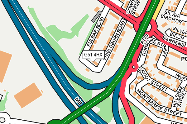 G51 4HX map - OS OpenMap – Local (Ordnance Survey) G51 4HX map - OS OpenMap – Local (Ordnance Survey)