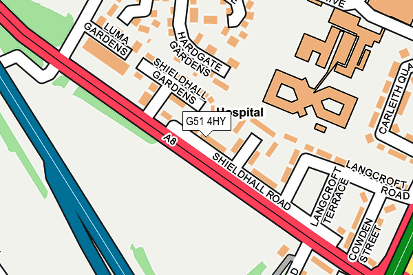 G51 4HY map - OS OpenMap – Local (Ordnance Survey) G51 4HY map - OS OpenMap – Local (Ordnance Survey)