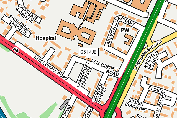 G51 4JB map - OS OpenMap – Local (Ordnance Survey) G51 4JB map - OS OpenMap – Local (Ordnance Survey)