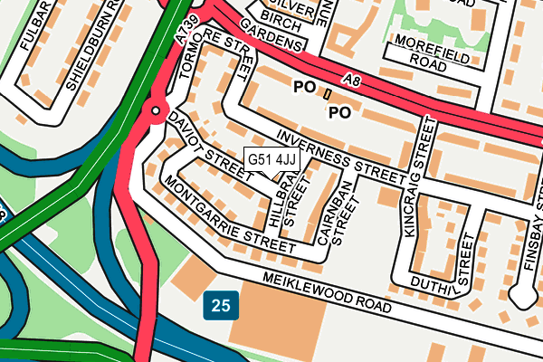 G51 4JJ map - OS OpenMap – Local (Ordnance Survey)