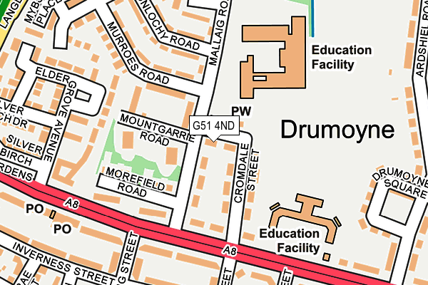 G51 4ND map - OS OpenMap – Local (Ordnance Survey) G51 4ND map - OS OpenMap – Local (Ordnance Survey)