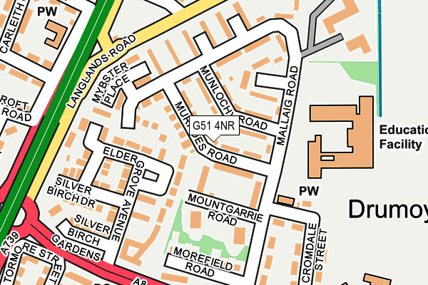 G51 4NR map - OS OpenMap – Local (Ordnance Survey) G51 4NR map - OS OpenMap – Local (Ordnance Survey)