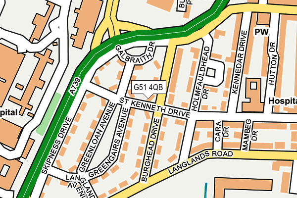 G51 4QB map - OS OpenMap – Local (Ordnance Survey) G51 4QB map - OS OpenMap – Local (Ordnance Survey)