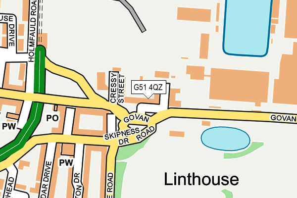 G51 4QZ map - OS OpenMap – Local (Ordnance Survey) G51 4QZ map - OS OpenMap – Local (Ordnance Survey)