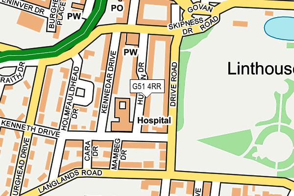 G51 4RR map - OS OpenMap – Local (Ordnance Survey) G51 4RR map - OS OpenMap – Local (Ordnance Survey)