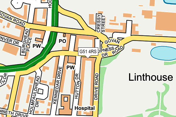 G51 4RS map - OS OpenMap – Local (Ordnance Survey) G51 4RS map - OS OpenMap – Local (Ordnance Survey)
